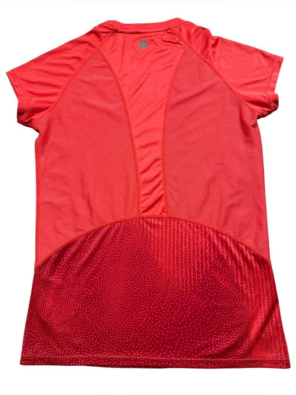 Marmot Medium Coral Red Short Sleeve Active Lightweight Running Cycling Tee